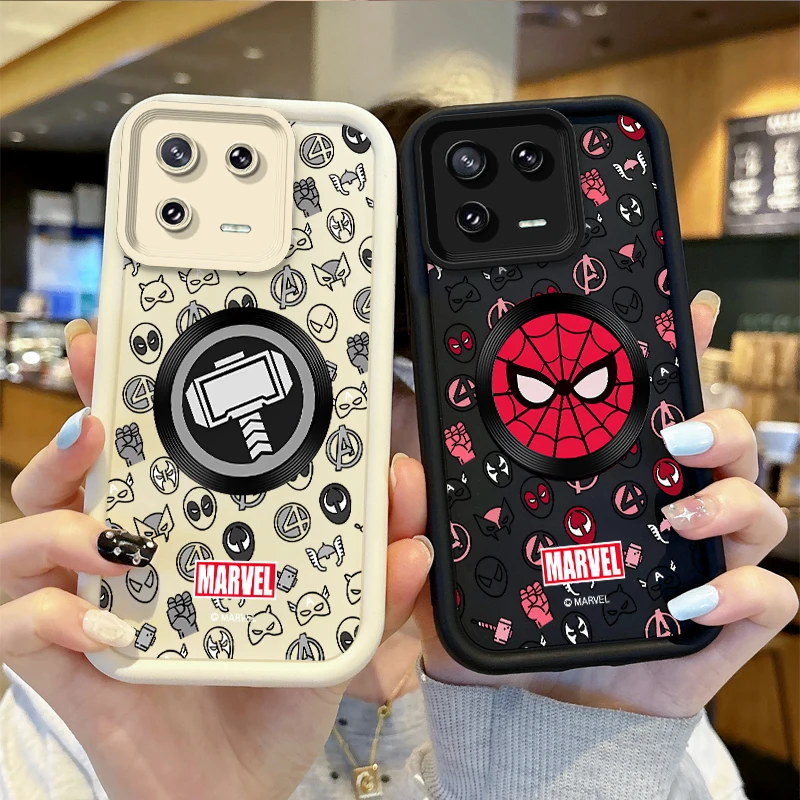 

Superhero Marvel Spider Man Phone Case for XIAOMI 14 13 12 11 T Pro 13 12 11 Lite Poco F6 F5 X5 X3 Pro NFC Shockproof Soft Cover