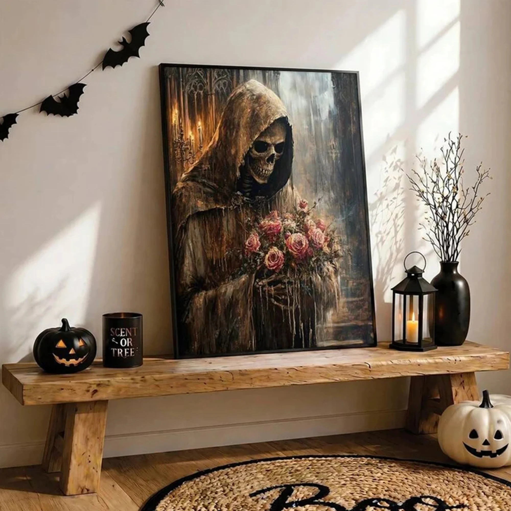 Retro Halloween Dark Gothic Sk - Home Decor Gothic recension och pris