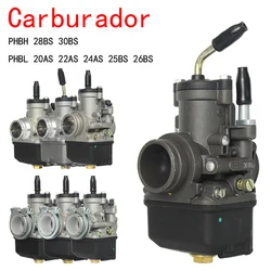 PHBH 28BS 30BS PHBL 20AS 22AS 24AS 25BS 26BS Carburetor For Dellorto Italy 50-300cc Motorcycle