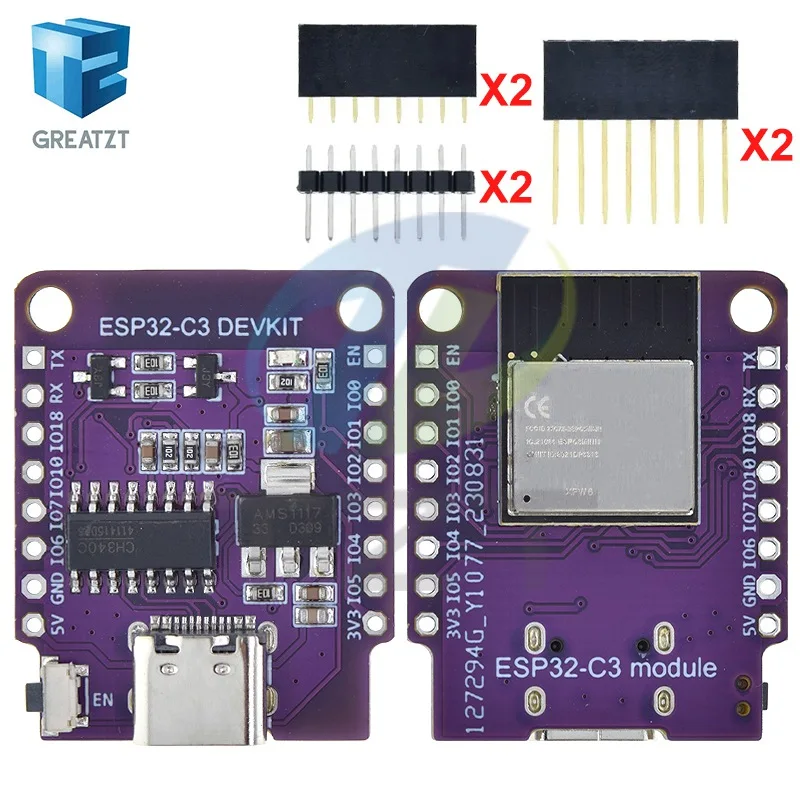 TZT Wemos D1 Mini ESP8266 ESP32 ESP32-C3 ESP32-C3-MINI-1-N4 Serial WIFI+Bluetooth CH340G ESP8684 Development Board For Arduino