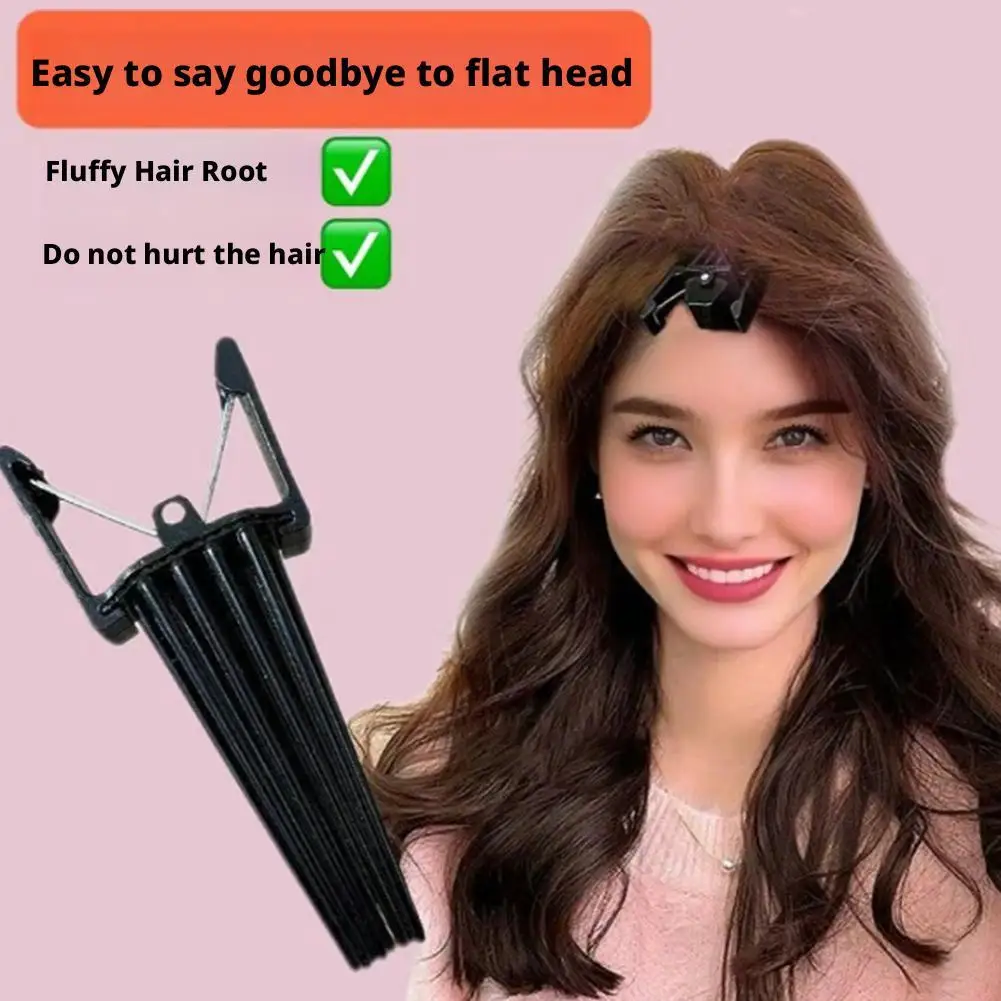 Korean Unisex Root Booster Hairpins Fluffy Styling Clip Hair Comb Instant High Skull Top Hair Clips Anti Slip Styling Volumizer