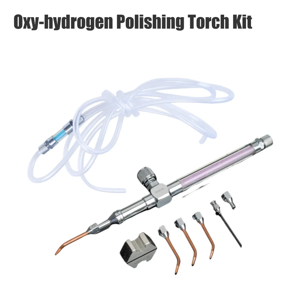 Oxy-hydrogen Torch Welding Copper Nozzles With Flashback Arrestor Brass Chrome Plated  fast shipping view 2