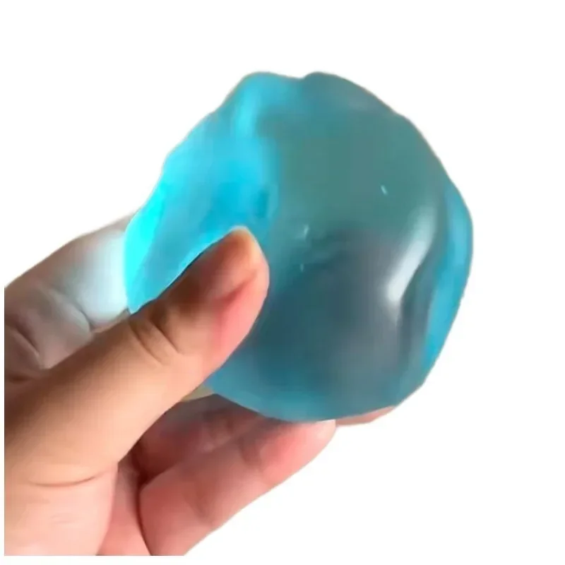 Mainan Squishy Maltosa Biru Anti Stres Sensorik Fidget Toy Lembut Simulasi Transparan Maltosa Biru Mainan Dekompresi Lambat Mengembang