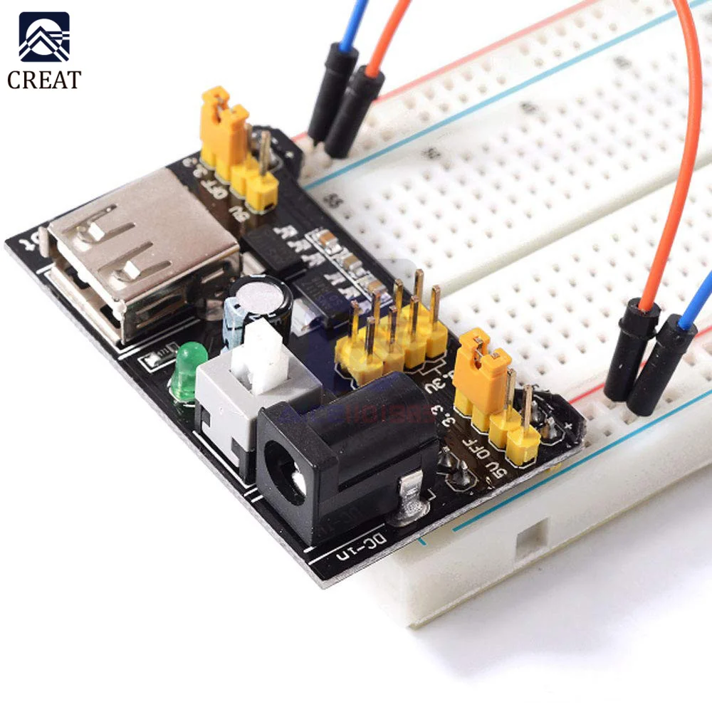 MB-102 MB102 Breadboard Power Module 400 830 Point PCB Bread Board Test sviluppa per Arduino Kit + 65 Jumper Wires