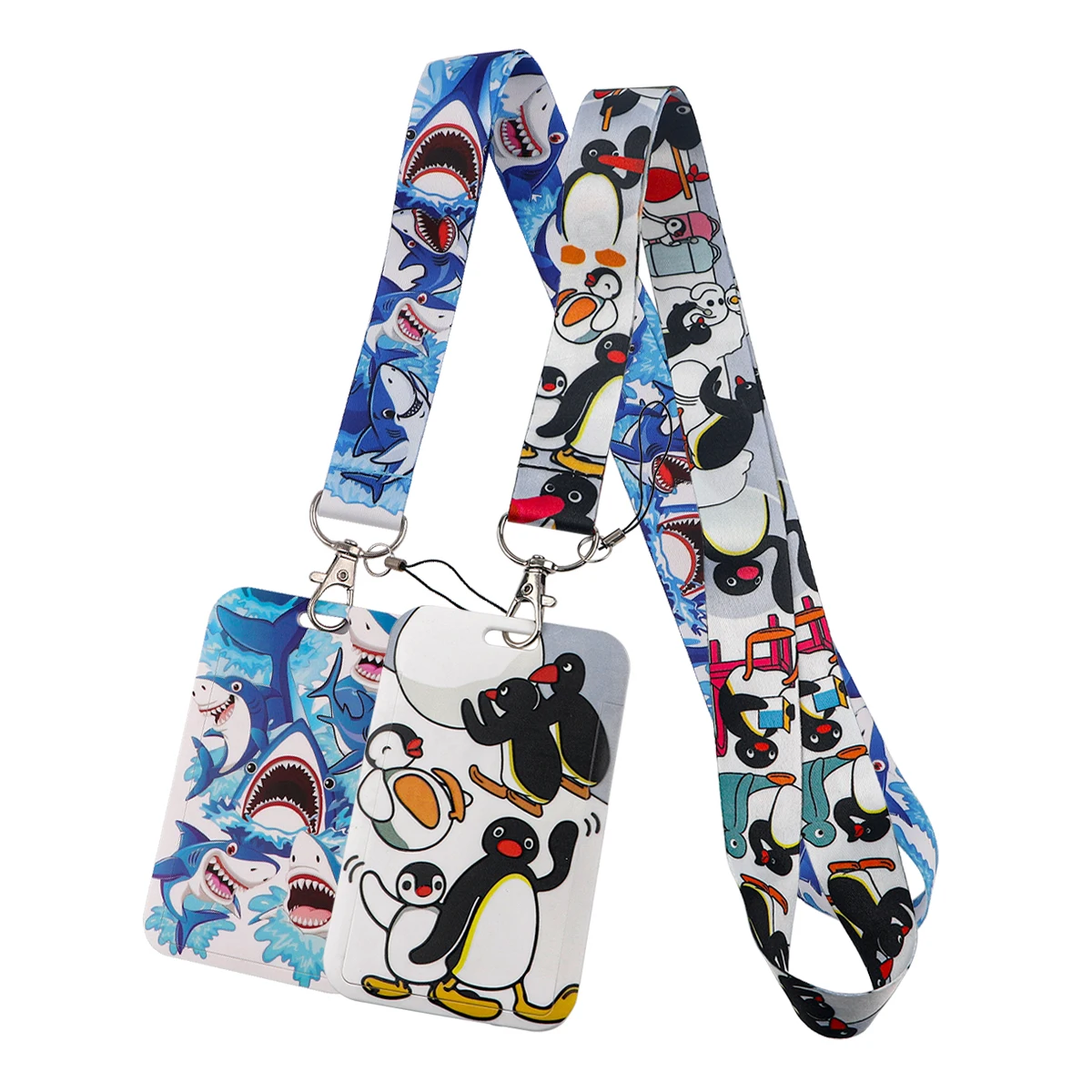 Antarctic Penguin Lanyard For Keys ID Card Cover Badge Holder Business Phone Key Lanyard Neck Straps Keychain Rope Accessories