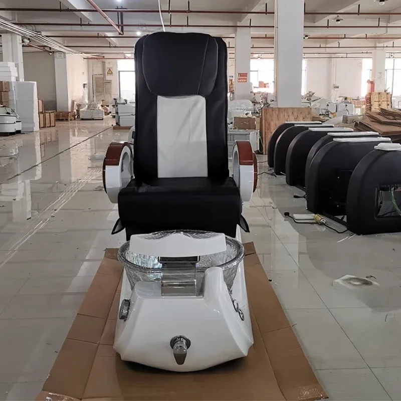 Sillón salón pedicura sillas reposapiés taburete muebles respaldo masaje uñas Sillas De Pedicura Para Spa muebles comerciales