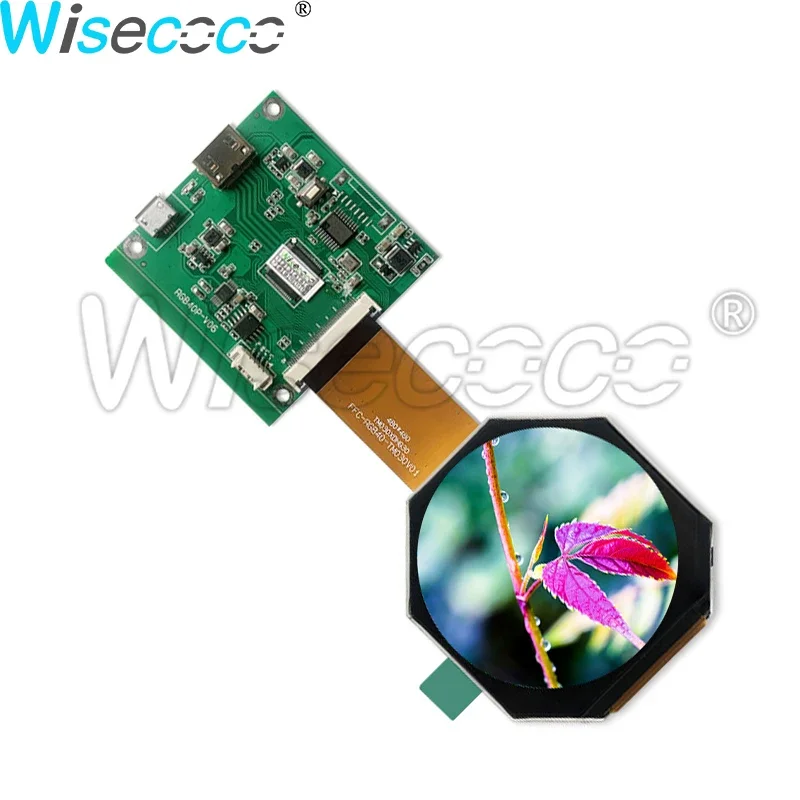 

Круговой дисплей 3 дюйма Круглый 2,1 "круговой IPS TFT ЖК-экран с регулируемой яркостью 450nit RGB SPI плата контроллера драйвера