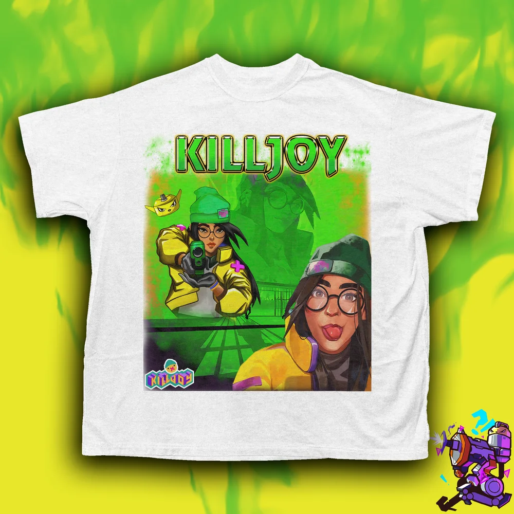 Valorant KillJoy Vintage Style T-shirtGifts for Gamers