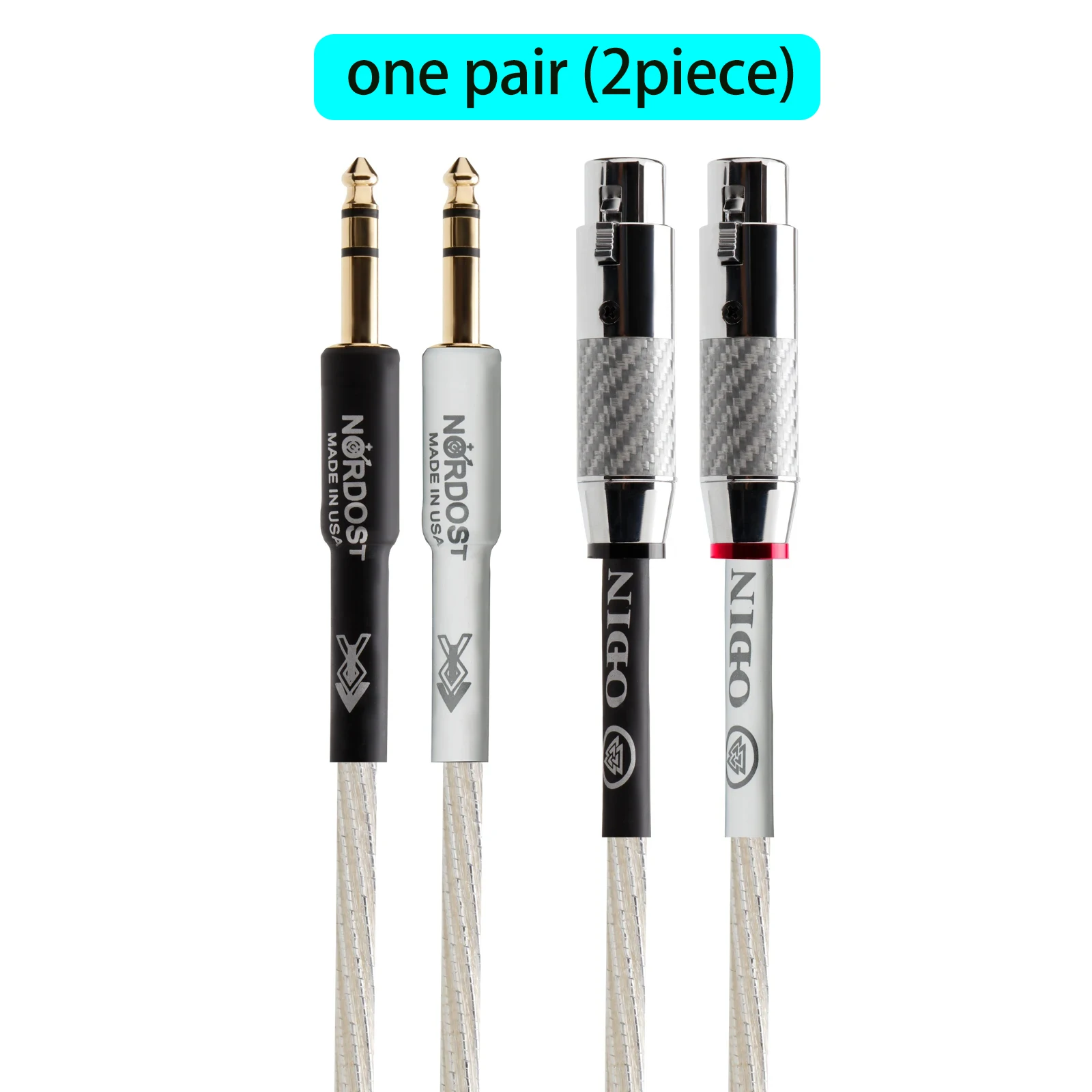 Nordost Odin 6.5mm Trs To Xlr Male/ Female 6.35 Mixer Jack Power Amplifier Sound Balance Cable