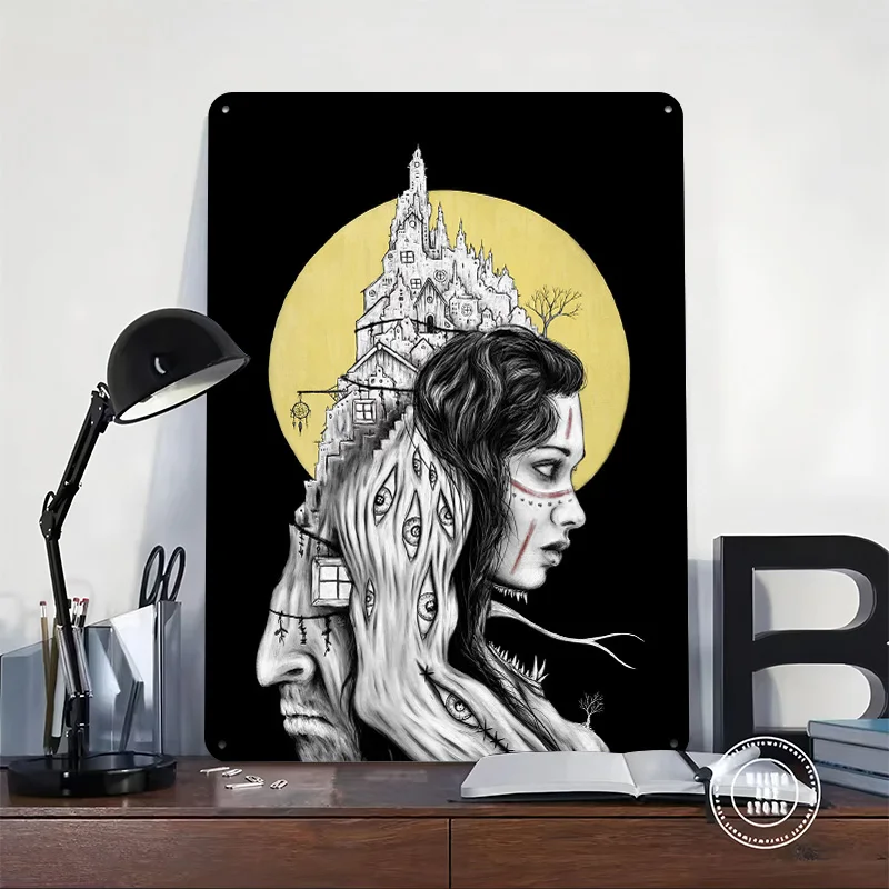 There Will Be an End Personalized 3D Textured Metal Poster Wall Art Vintage Tin Signs for Home Decoration Garage Accessories