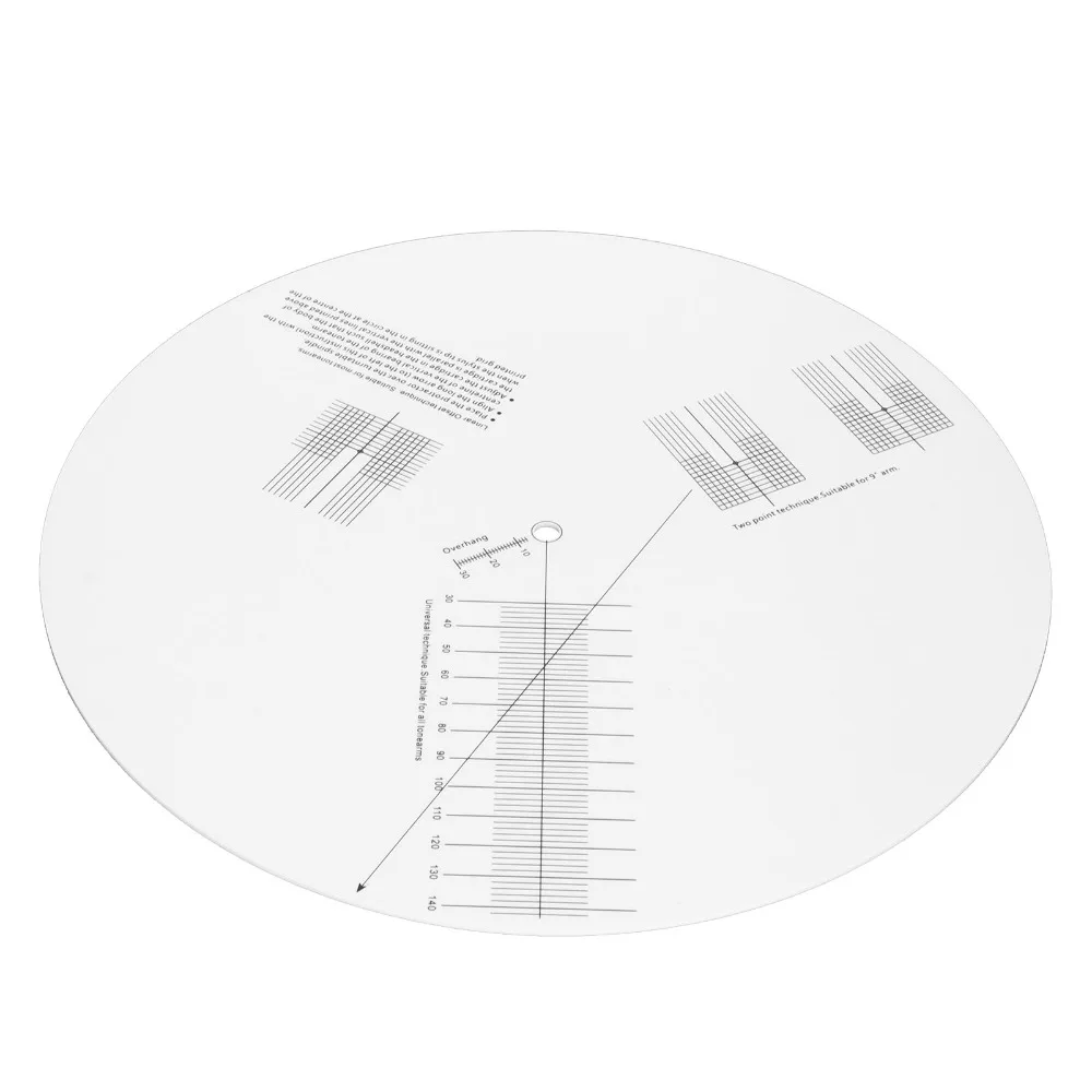 Supports 33, 45, 78 RPM Speeds Stroboscope Disc Double-sided Function Precision Calibration Strobe Disc Mat