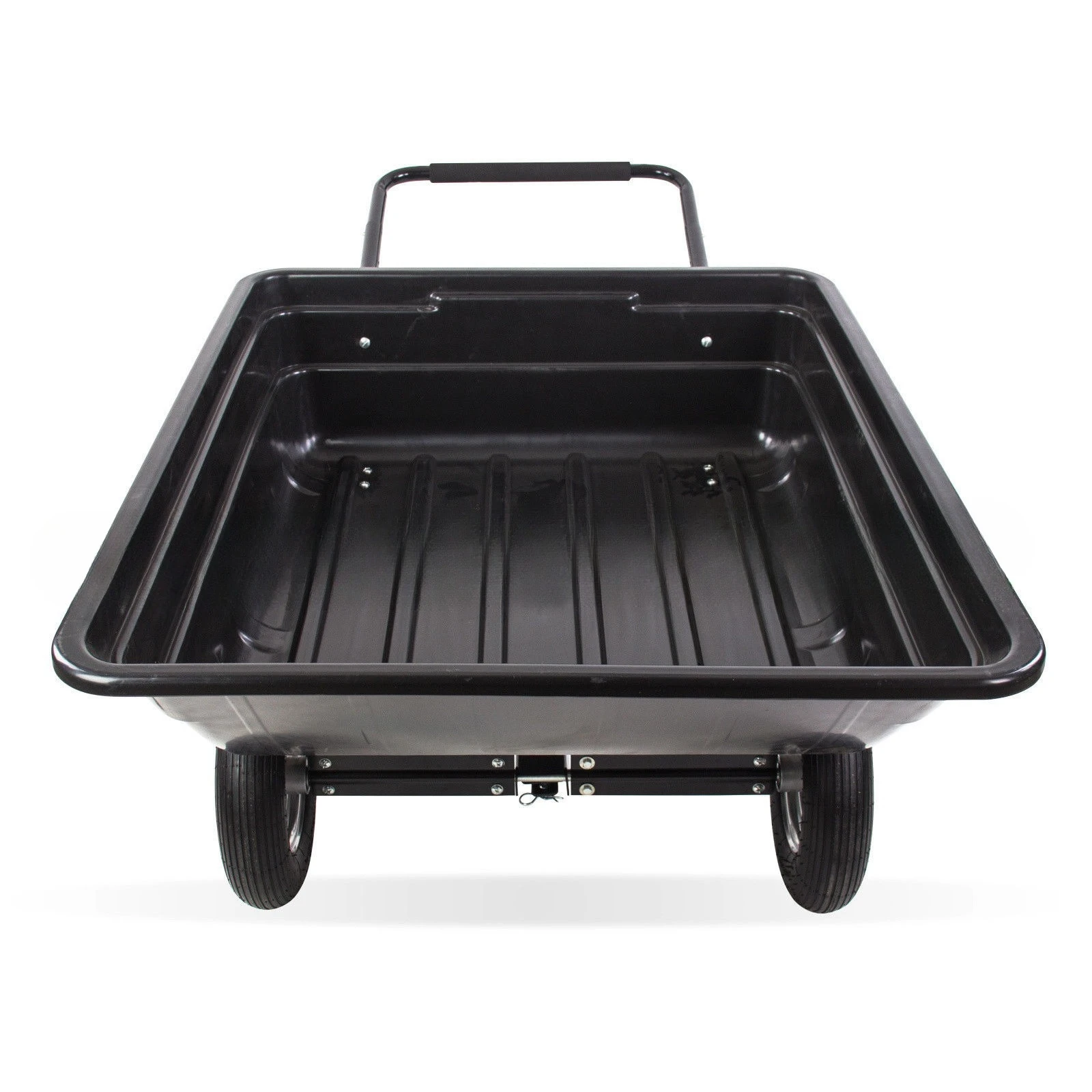 2025년형 농장 잔디 운반 트레일러 유틸리티 트랙터 트럭 견인 팁핑 ATV 카트 트레일러 이륜 수레