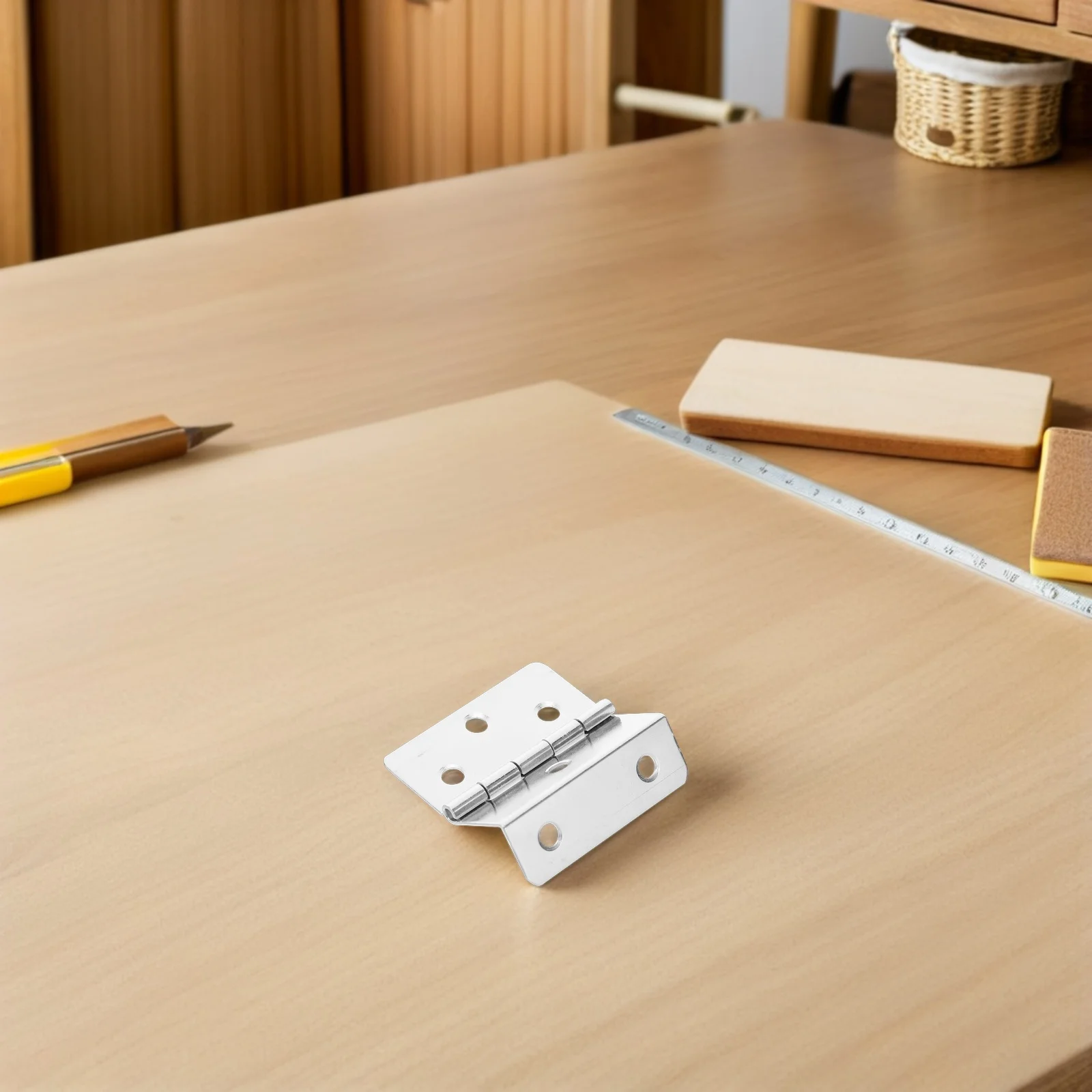 

10Pcs Three Fold Cabinet Door Hinges Metal 6 Hole Folding Hinge for Kitchen Wardrobe Furniture Hardware Fittings