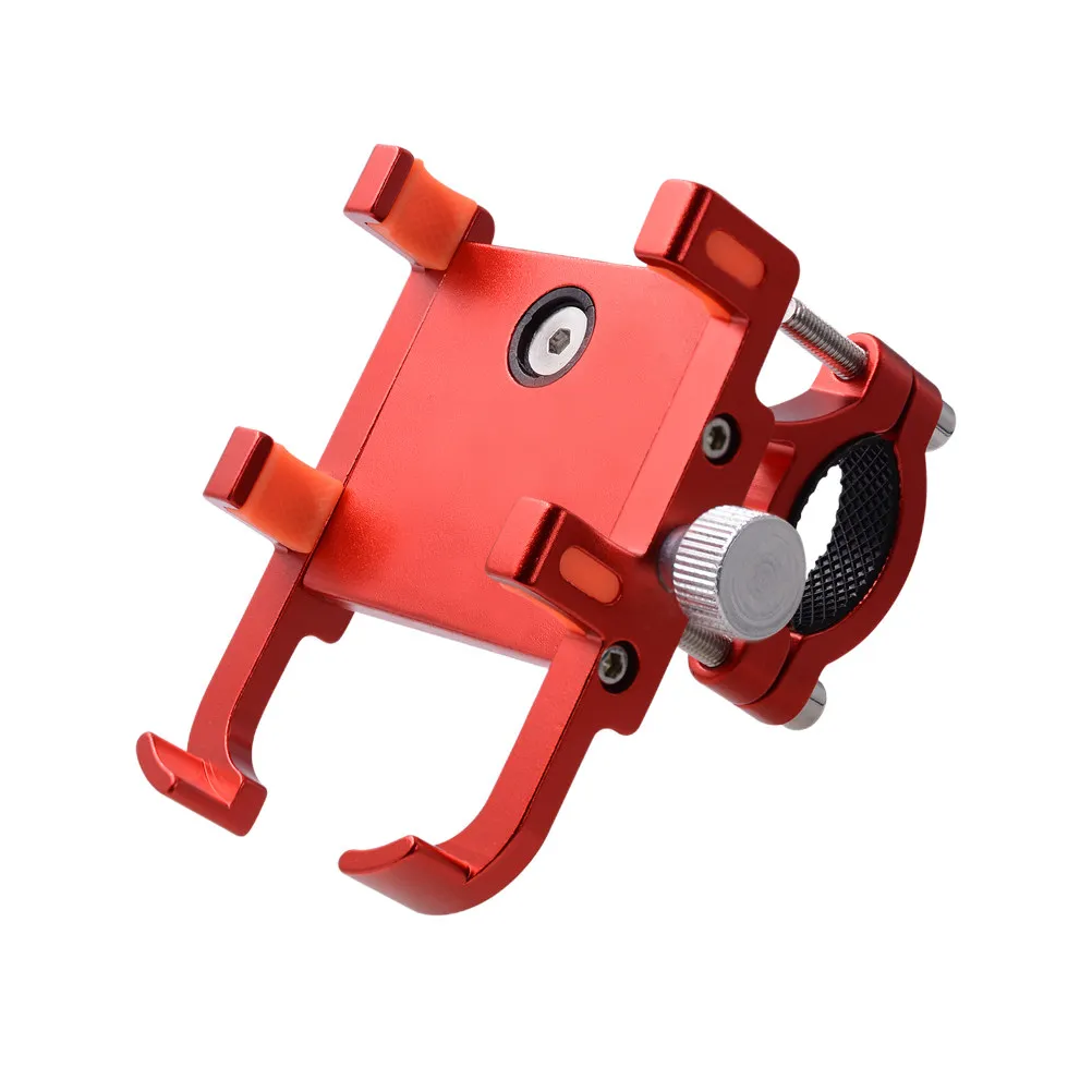 Six-Claw Aluminum Alloy Motorcycle Phone Bracket Degree Rotatable Bike Mount for Scooter Atv Tricycle Bike Phone Mount