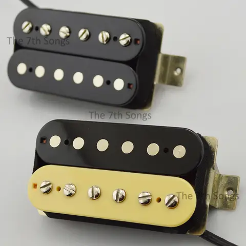 PAF IV AC4 Alnico IV Classic Humbucker Pickup 50mm spacing 4 conductor wire Electric Guitar LP Zebra Black Nickel White Cream