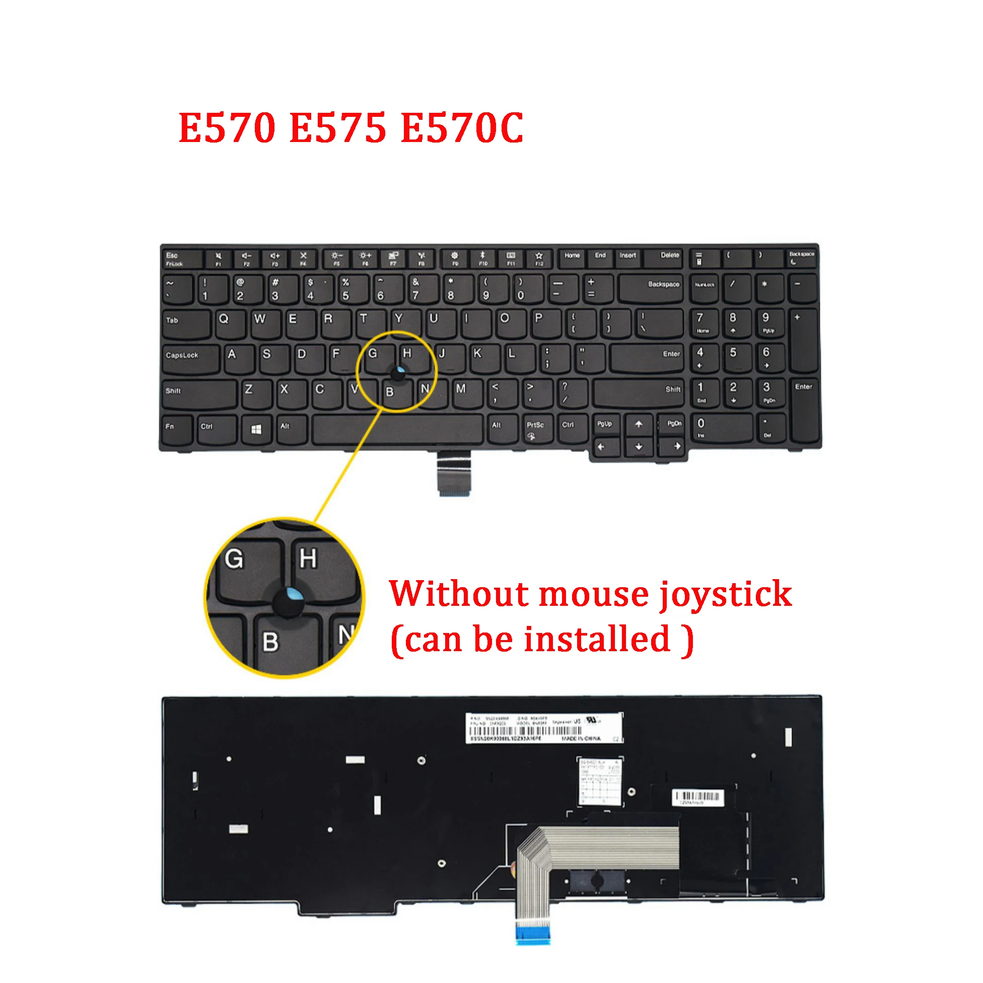 New Laptop Keyboard For LENOVO Thinkpad E570 E575 E570C