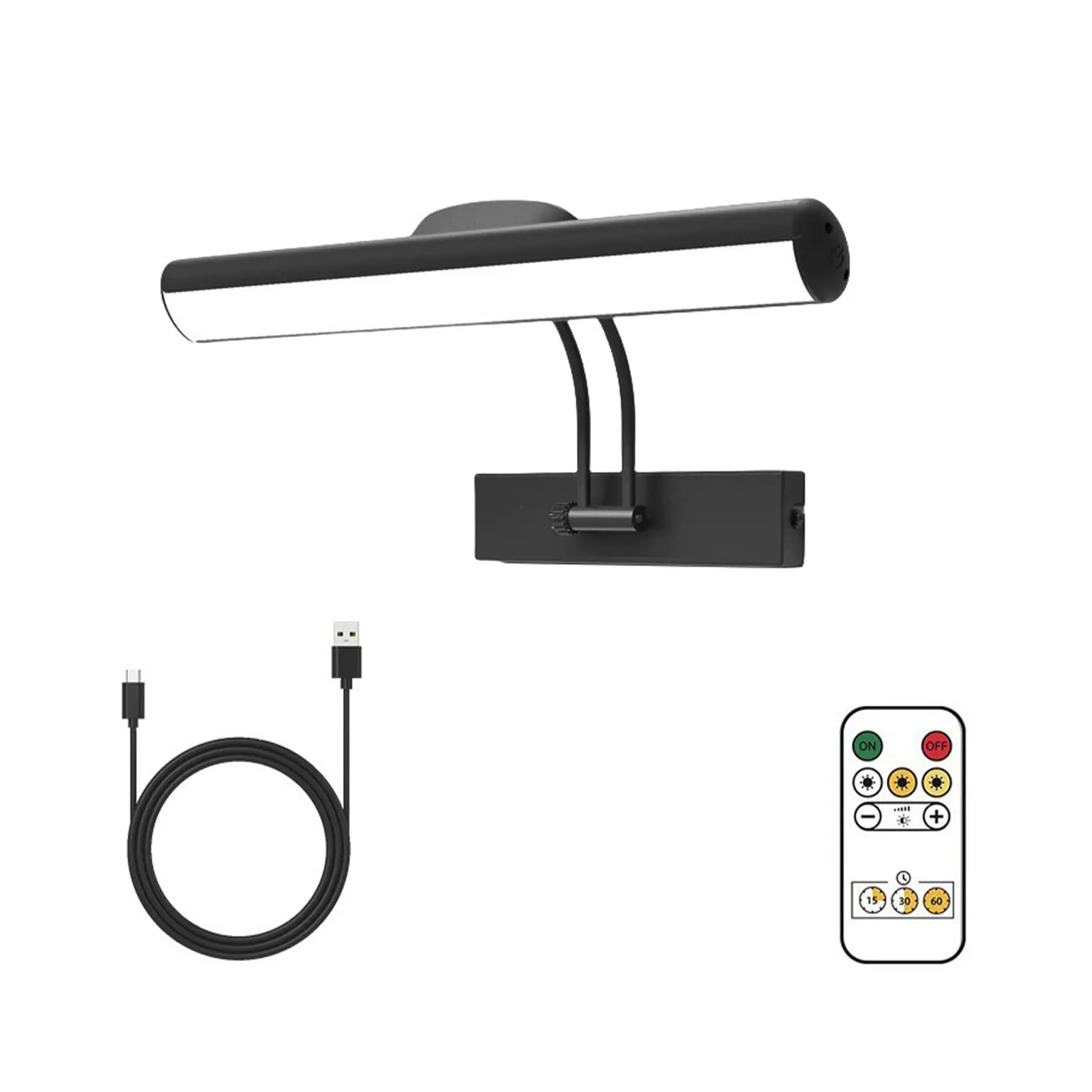 Adjustable Color Temperature Picture Light For Wall Built-in 2000 Mah Battery Picture Lights