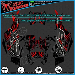 Graphic Kit for 17 18 19 20 21 22 23 CAN AM MAVERICK X3   Motorboat  Decals  Stickers