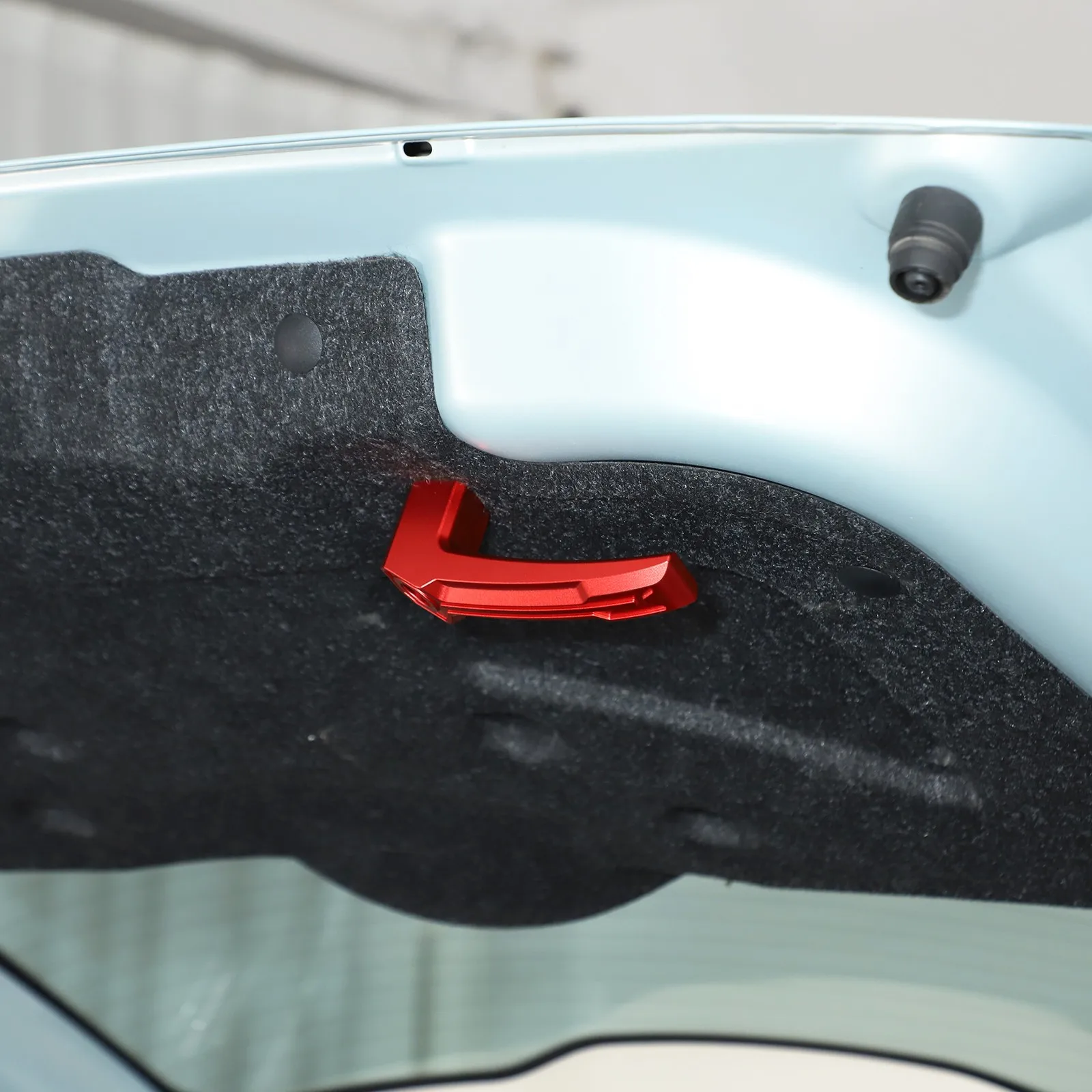 1PCS Aluminum Alloy Car Additional Tailgate Inner Grab Handle Rod For Fiat 500 Abarth 595 2007-2025 Taildoor Grip Handle Stick