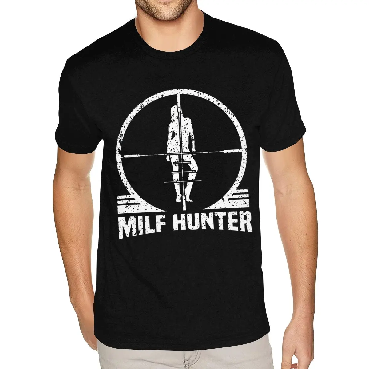 

Birthday Milf Hunter Tees Men's 6XL Short Sleeved Soft Cotton O-neck Shirt