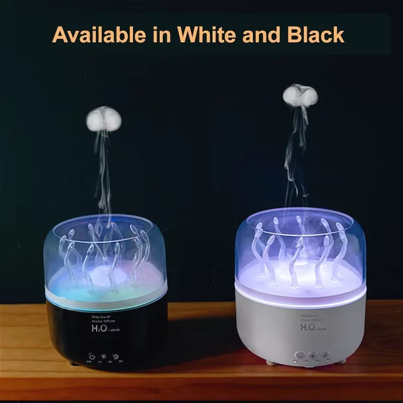 Jellyfish Humidifier Cool Mist Humidifier with 7 Colors Light Aromatherapy Diffuser Air Diffuser Humidifier for Bedroom