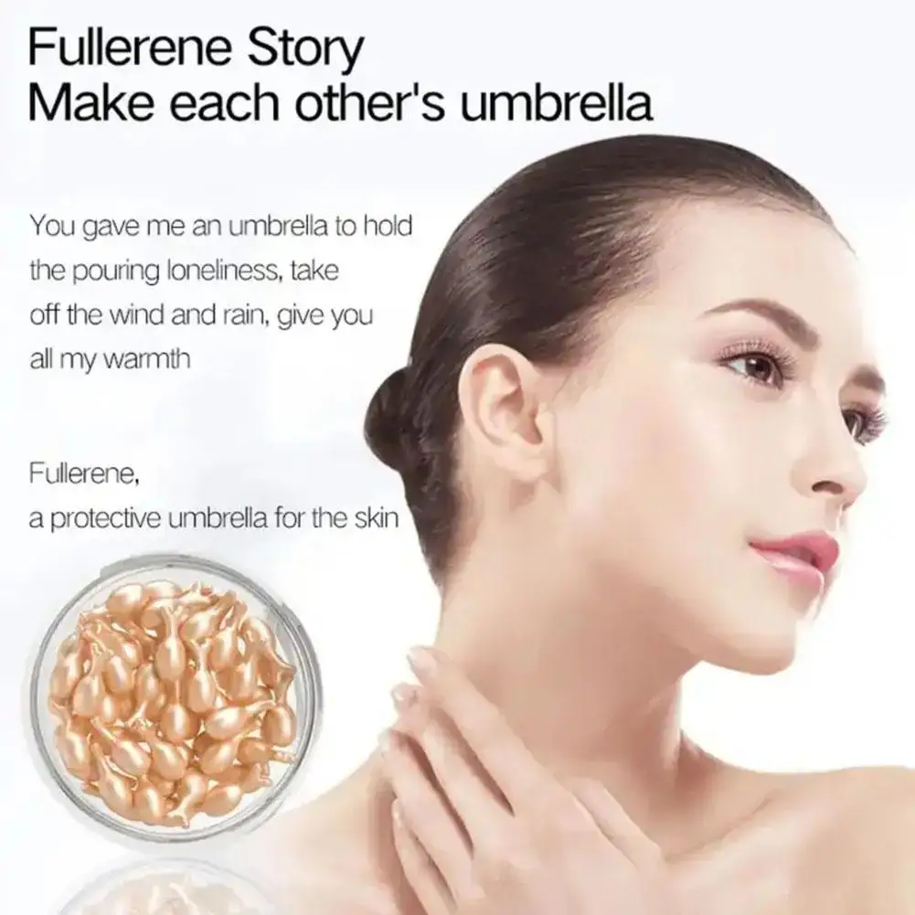 

1 коробка/30 капсул, Коллагеновые капсулы для лица, Fullerene, отбеливающая Горячая Увлажняющая сыворотка для омоложения кожи лица, плацента J8Q1