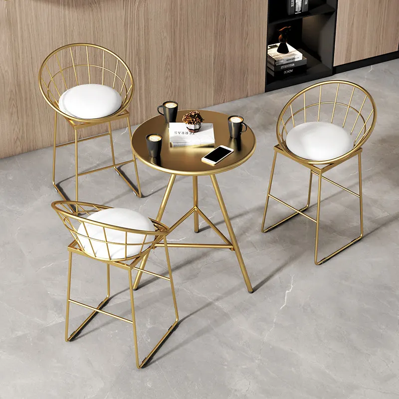 Nordic Modern Coffee Table Minimalist Round Tea Table for Home Cafe Balcony Bistro Furniture Luxury