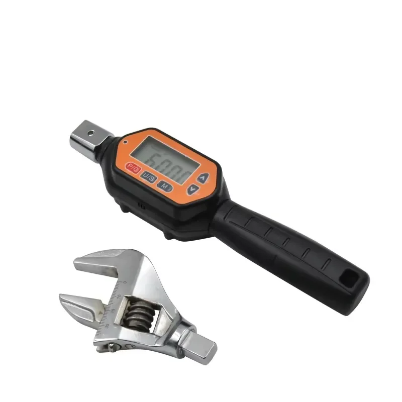 Digital Torque Wrench 60Nm Carbon Steel Interchangeable Head Metric System Bidirectional Professional Tool for Automotive