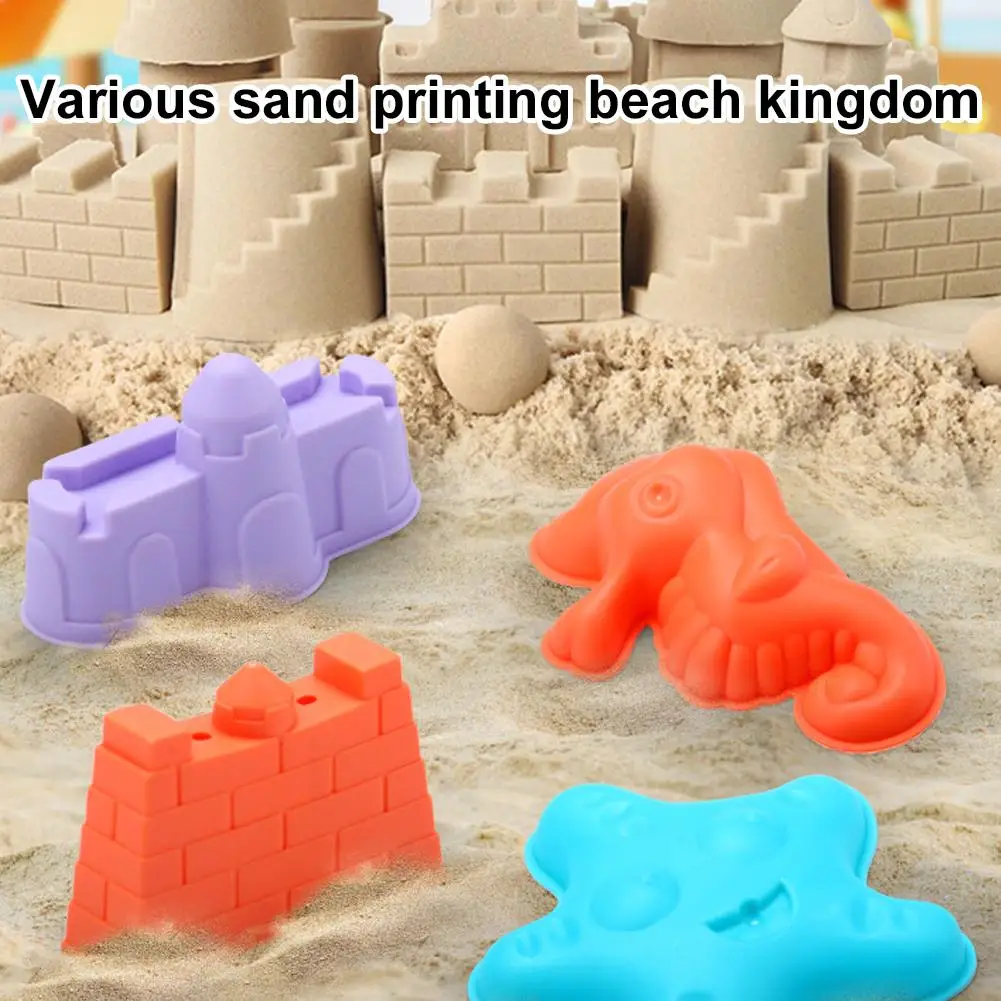 Beach Toys for Kids Sand Toys Set Sand Bucket Shovel Rake Toys for Beach Animal Molds Travel Sandbox Toys for Toddlers