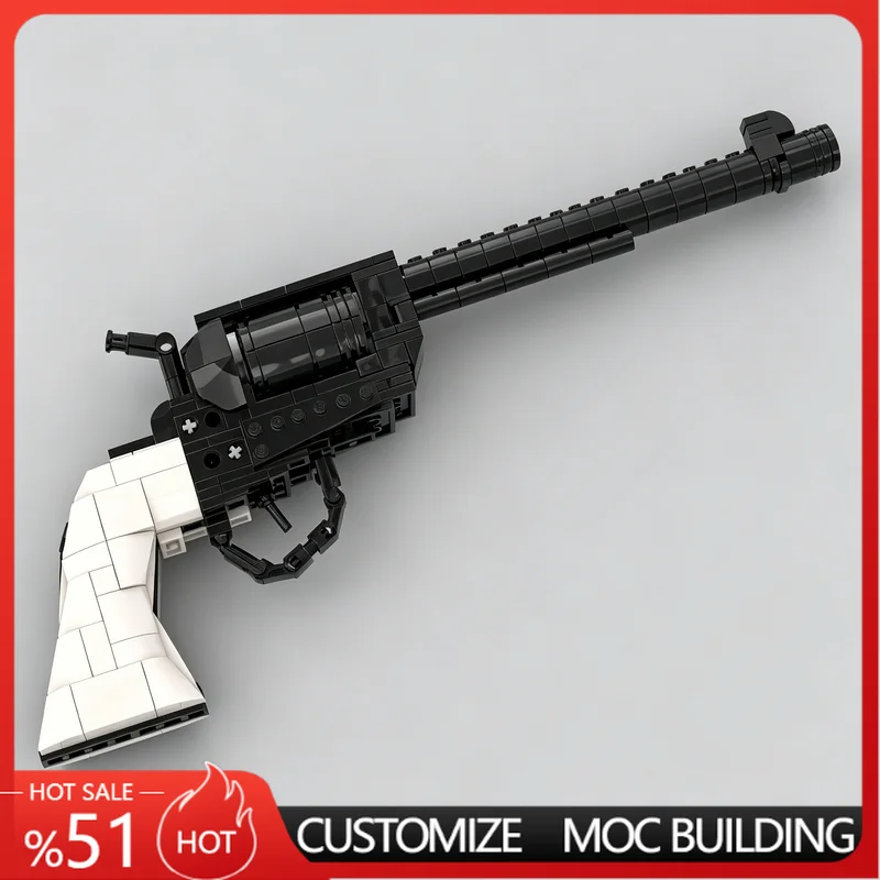 276Pcs Cavalry Revolver Moc Building Blocks Model Assembly Educational Toy Customize Creative Collection Display Special Gifts