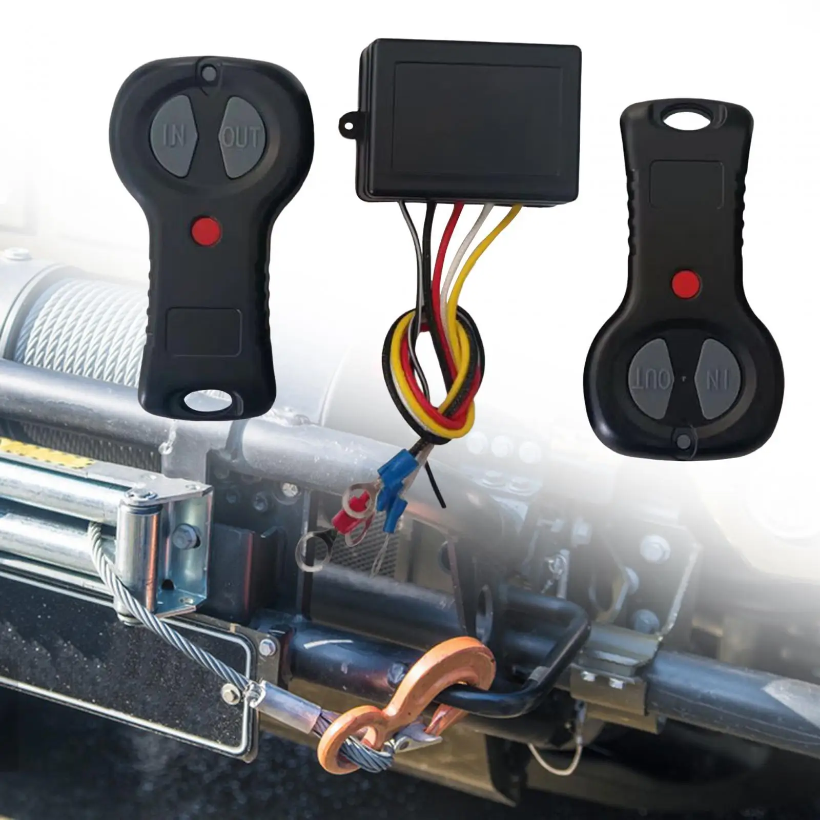 Wireless Winch Remote Control Kit with Indicator Light Electric Replacement for