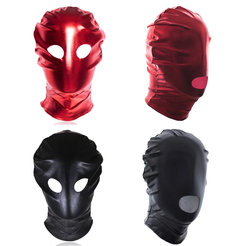 Elasticity Sexy Head Mask Cap Unisex Standard Seamless Fetish Hoods for Halloween Cosplay Party Hat Tactical Face Mask Games