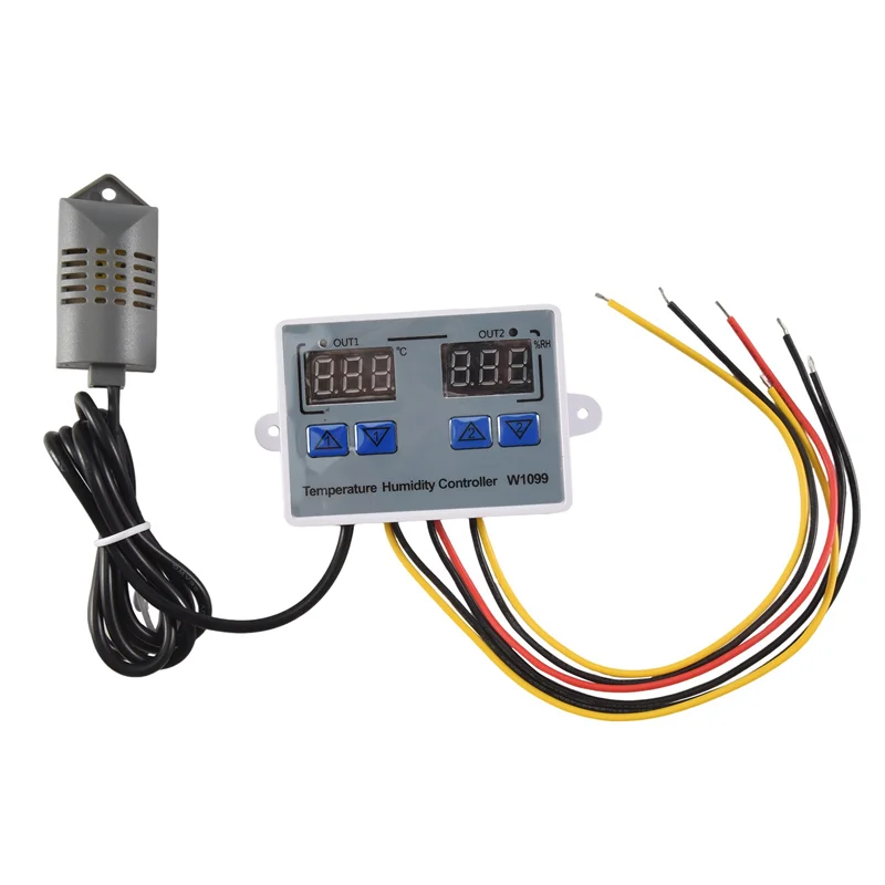 ELEC-XK-W1099 Dual Digital Thermostat Humidistat Egg Incubator Temperature Humidity Controller Regulator Thermometer Hygrometer