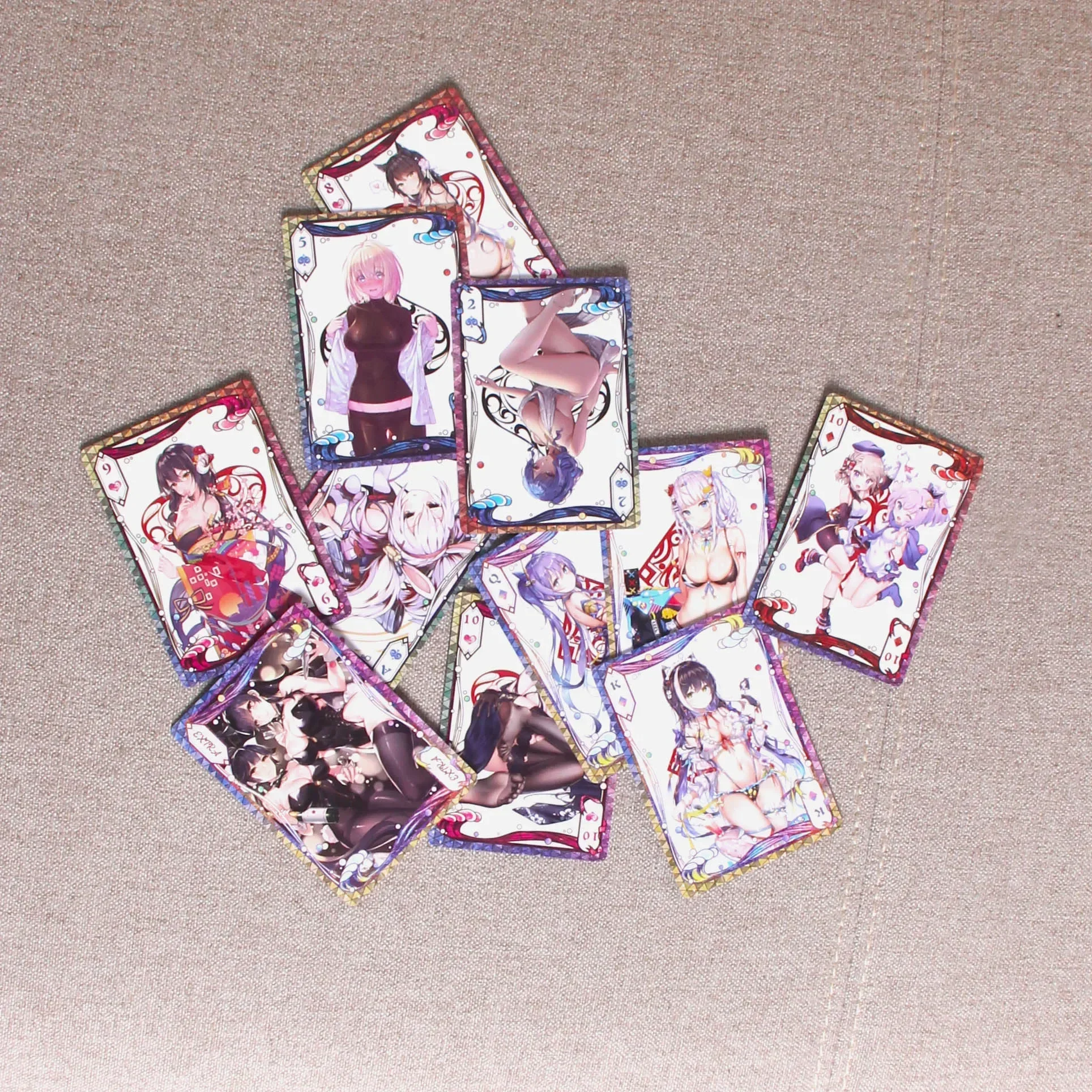أنيمي زخرفة الكرتون الدعامة بطاقة Azur Lane HMS شيشاير KMS أكبر IJN Taihō فوركيدي تأثيري أوراق اللعب ملحق هدية