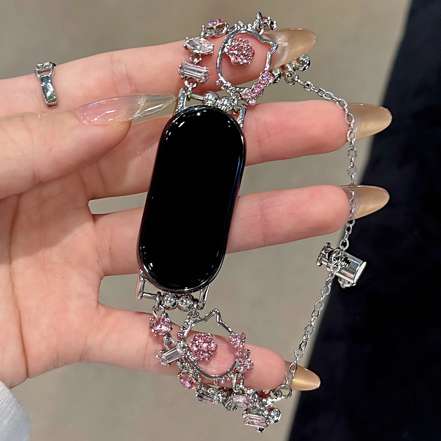 Luxury Sparkling Cute Bracelet for Xiaomi Band 8 9 9 Pro Female Strap Universal 20mm for Huawei Watch Strap