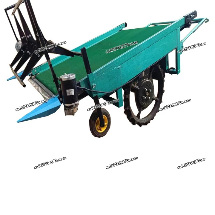 Large Area Vegetable Field Hand-held Chicken Feather Collector, Electric Leaf Harvester, Oil-electric Root Collector with Basket