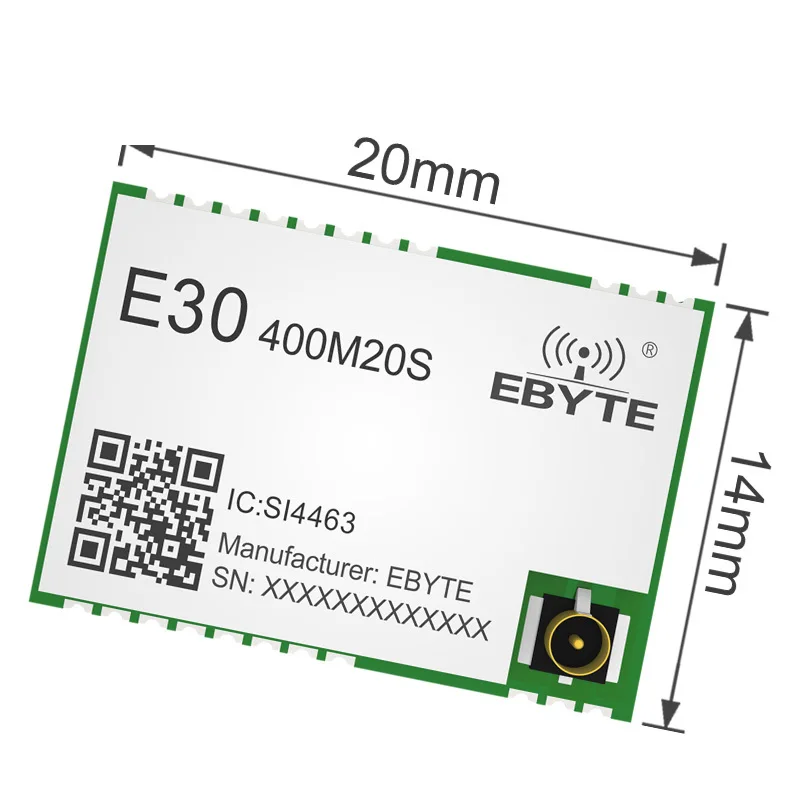 Spot Goods SI4463 rf Module 433/470MHz SPI 20dBm Long Distance 2.5km Half-duplex SMD Integrated Transceiver Receiver E30-400M20S