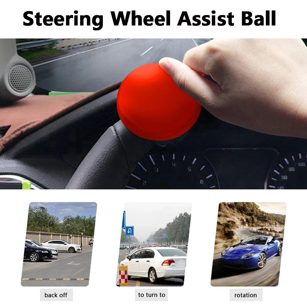 Car Auto Truck Heavy Duty Lorry Steering Wheel Spinner Handle Knob Booster Grip Ball Turning Hand Control Car Accessories Cover