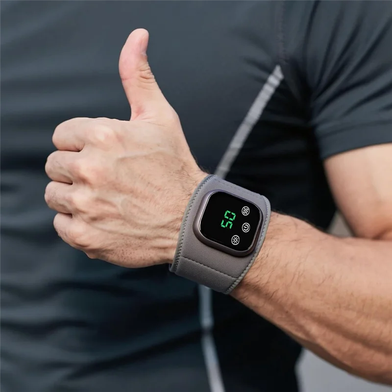 مدلك مع غلاف عضلات محمول بالحرارة، 3 أوضاع للثقب، وسادة تسخين قابلة لإعادة الشحن-Y48A