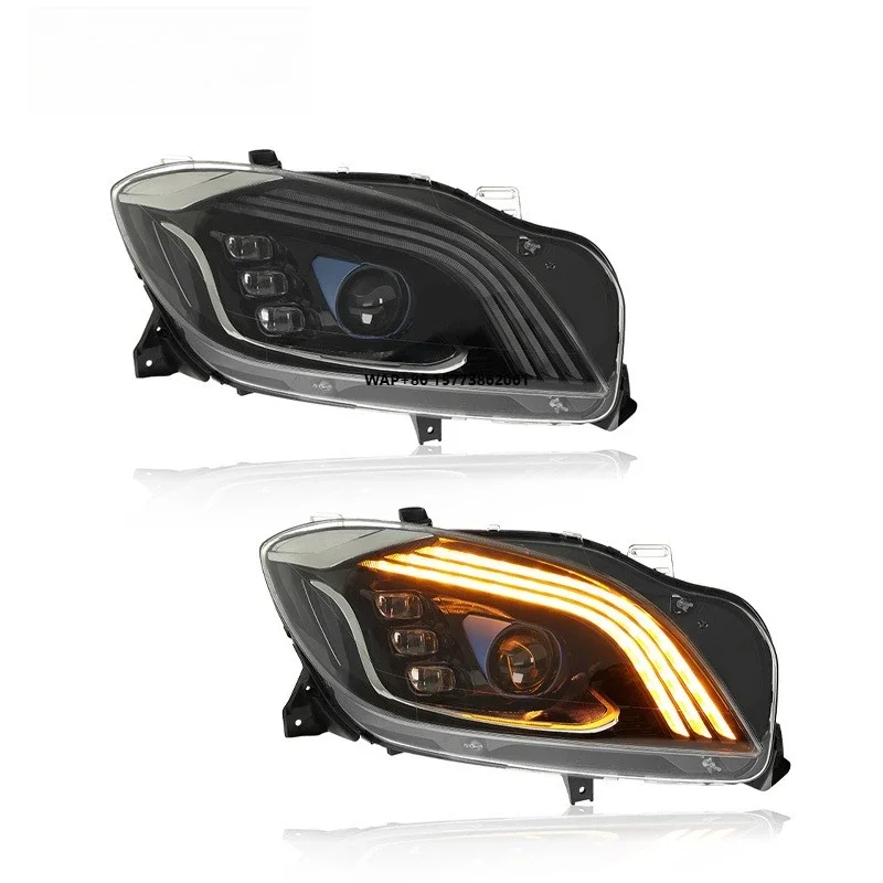 

1 Unit for 12-15 ML Headlight Assembly W166 Modified LED Lens Daytime Running Light Flow