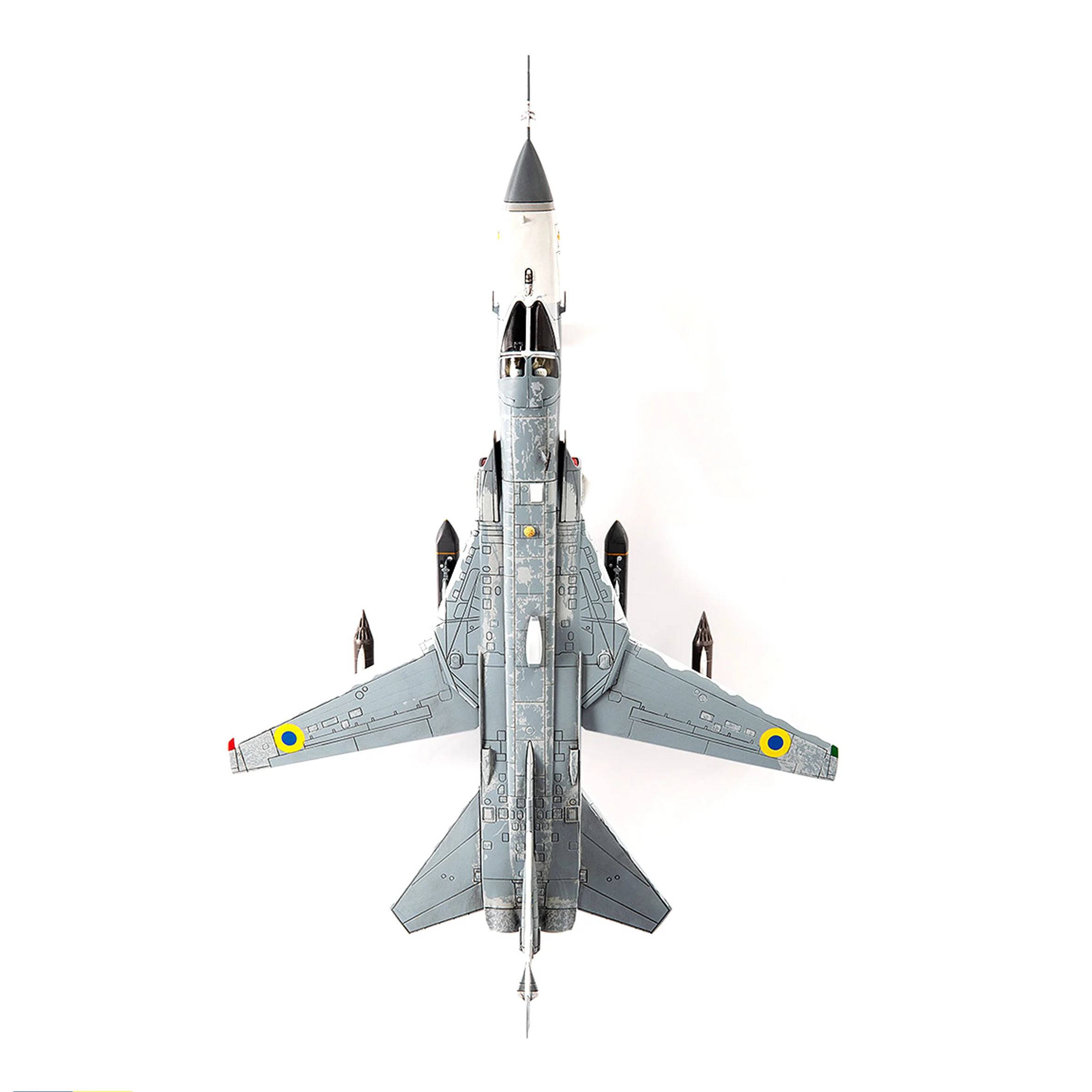 Spot JCW-72-SU24-003 1/72 Su-24 fighter model Ukraine livery (wing angle variable) static alloy model