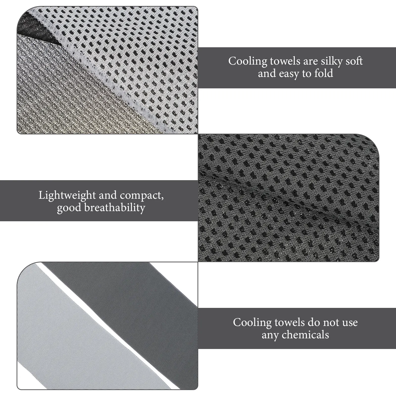 

4Pcs Cooling Towels Summer Sports Microfiber Portable Sweat Absorbing Fitness Yoga Travel Hiking Sweat Towel Cooling Towels