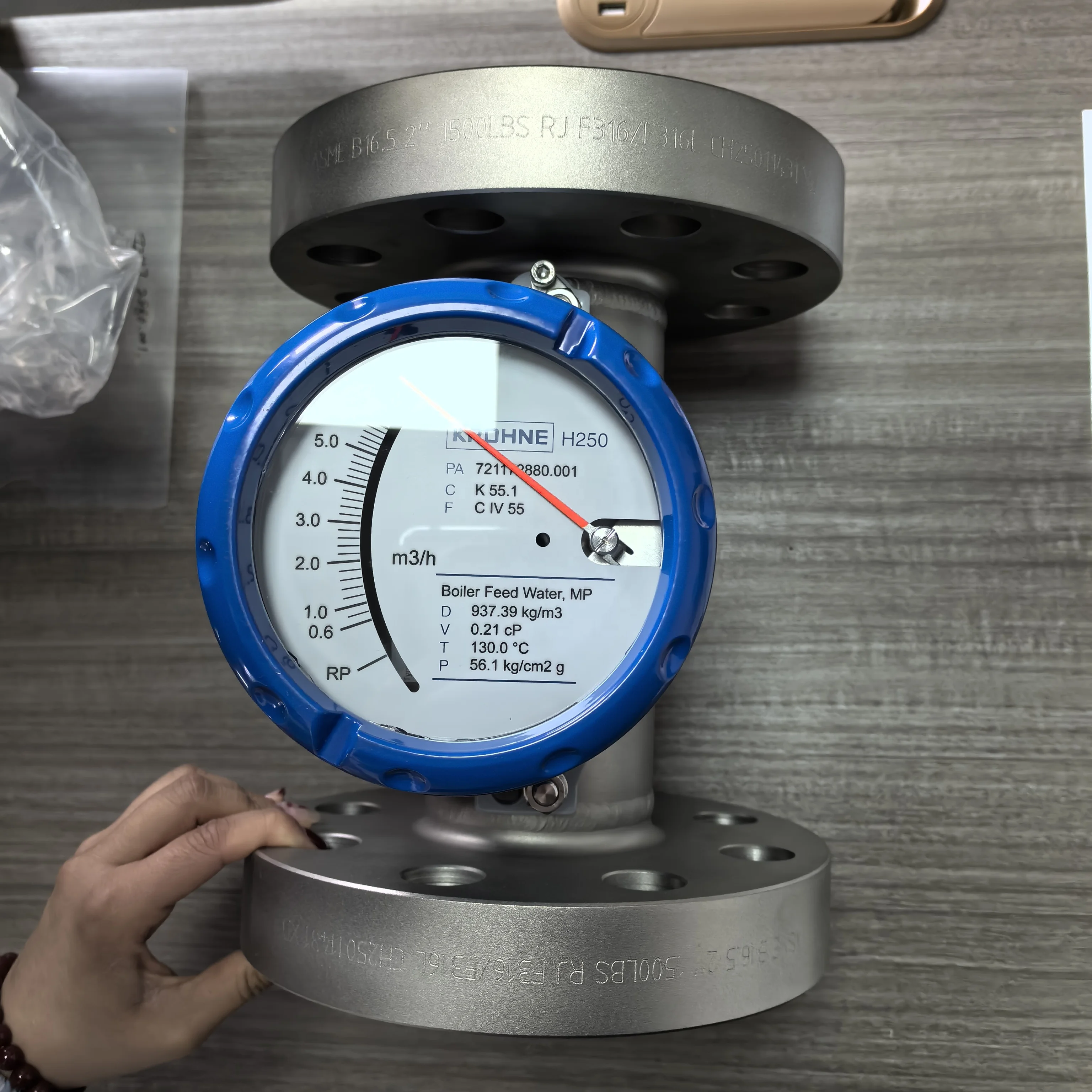 KROHNE Metal Tube Float Flowmeter H250/RR/M40/ESK4/K1 DN80
