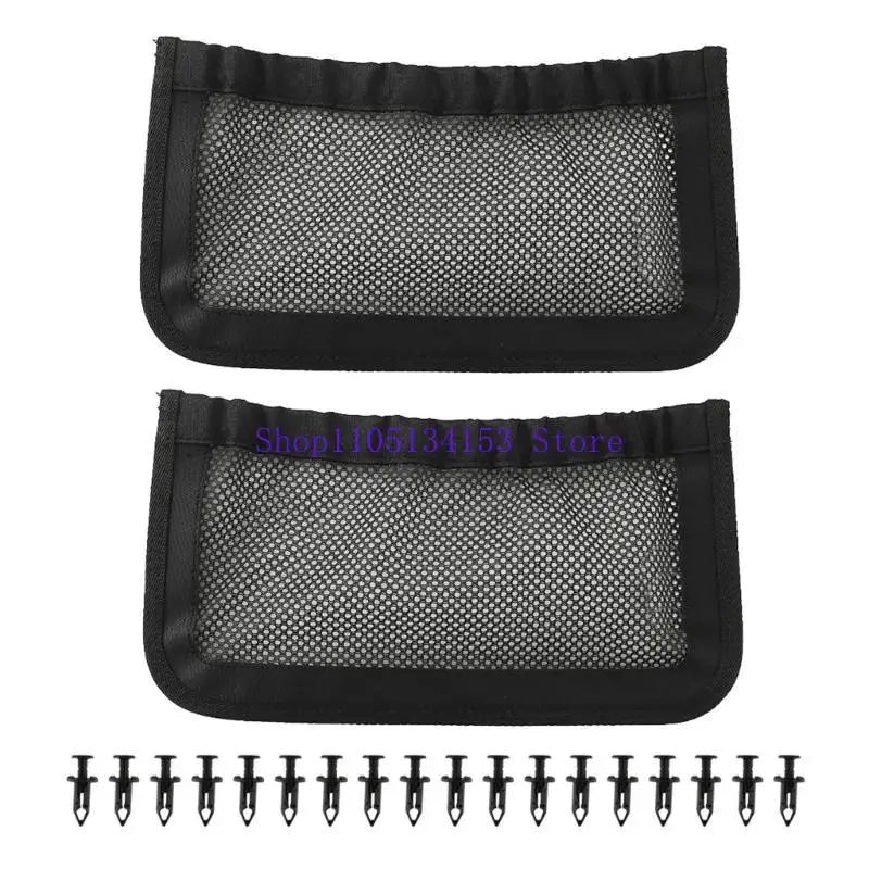 

hg89 UTV Rear Backrest Storage Net Bag with Water Resistant Material 715003019 Easy Installation on ATVs and Utility Vehicles