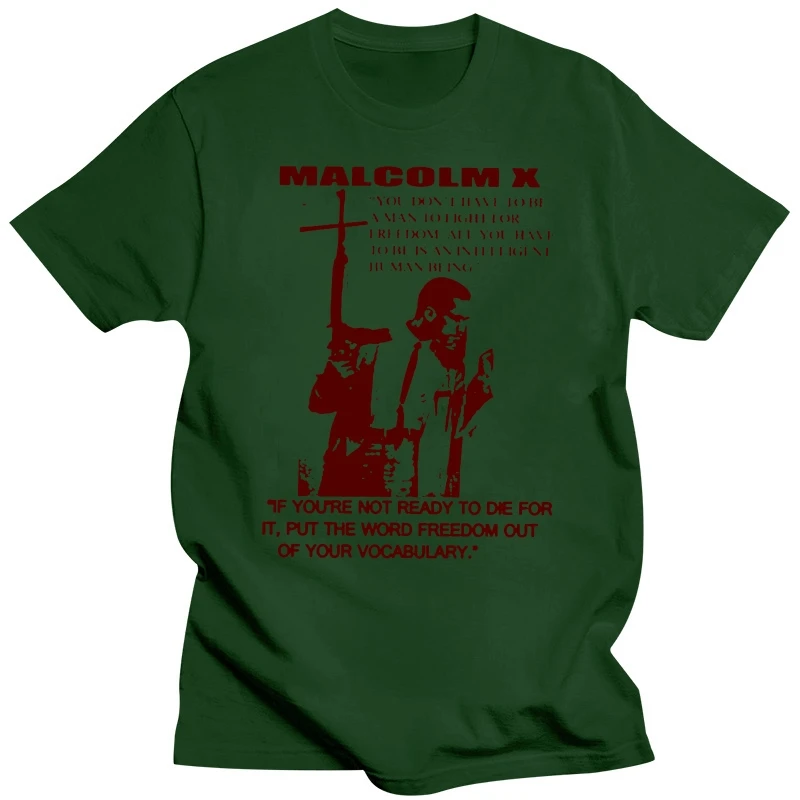 Malcolm X T-shirt MLK Ferguson Mike Brown Nelson Mandela new Angela Davis(2)