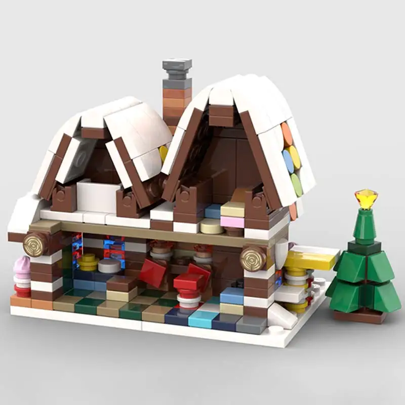 Famosa serie di film Architettura magica Modello Casa di pan di zenzero MOC Building Blocks Mattoni classici Giocattolo Regali di Natale per bambini