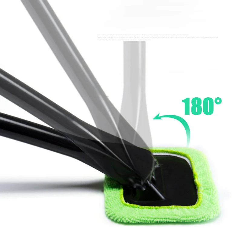 Car Cleaning Wash Brush Tool with Long Handle Car Window Cleaner Washing Kit Windshield Wiper Microfiber Wiper Cleaner Brush