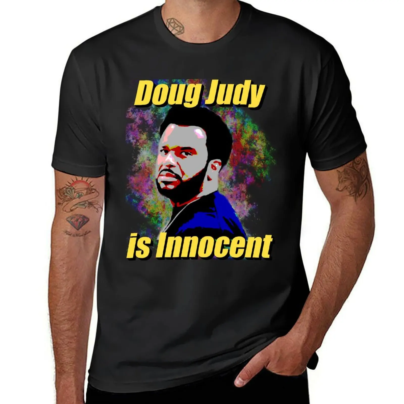 Doug Judy is Innocent T-Shirt tops plus size tops mens graphic t-shirts pack