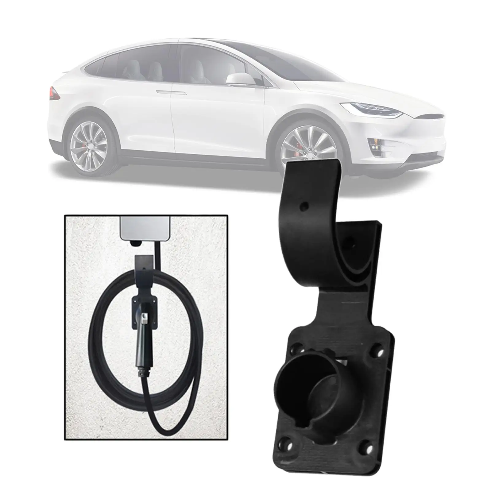 Professional EV Charger Holder Wall Mount Charging Cable Organizer Fit for Electric Auto