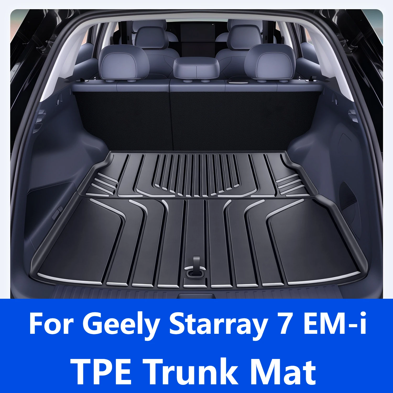 Pour Geely Starray EM-i 2025/2026 Tapis de coffre intégré en TPE, Accessoires intérieurs automobiles